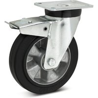 Wicke Lenkrolle Elastik-Vollgummi, inkl. Feststeller im Nachlauf, Ø x Breite 150 x 50 mm, TK 300 kg Wicke Lenkrolle Elastik-Vollgummi, inkl. Feststeller im Nachlauf, Ø x Breite 150 x 50 mm, TK 300 kg von Wicke