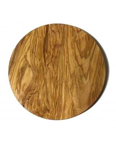 Runde Schneidebrett aus Olivenholz, Durchmesser 24 cm von SeleXions