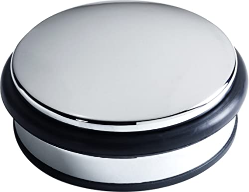 Select Hardware Türgewicht, robuster Türstopper in poliertem Chrom, 10 cm, 1,2 kg von Select Hardware