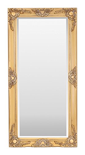 Select Mirrors Haywood Rechteckiger Wandspiegel, 50 x 100 cm, antikes Gold von Select Mirrors