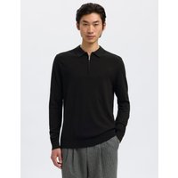 SELECTED HOMME Polokragenpullover "SLHBERG LS HALF ZIP POLO NOOS" von Selected Homme