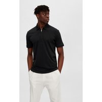 SELECTED HOMME Poloshirt "SLHFAVE ZIP SS POLO NOOS" von Selected Homme
