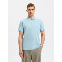 SELECTED HOMME Poloshirt "SLHFAVE ZIP SS POLO NOOS" von Selected Homme