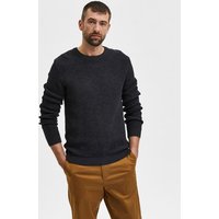 SELECTED HOMME Rundhalspullover "SLHVINCE LS KNIT BUBBLE CREW NECK NOOS" von Selected Homme