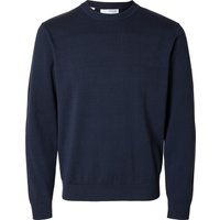 SELECTED HOMME Rundhalspullover "SLHZREG-KRIS KNIT LS CREW NECK D" von Selected Homme