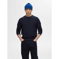 SELECTED HOMME Strickpullover "SLHROSS LS KNIT STRUCTURE CREW NECK NOOS" von Selected Homme