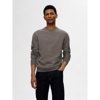 SELECTED HOMME Strickpullover "SLHROSS LS KNIT STRUCTURE CREW NECK NOOS" von Selected Homme