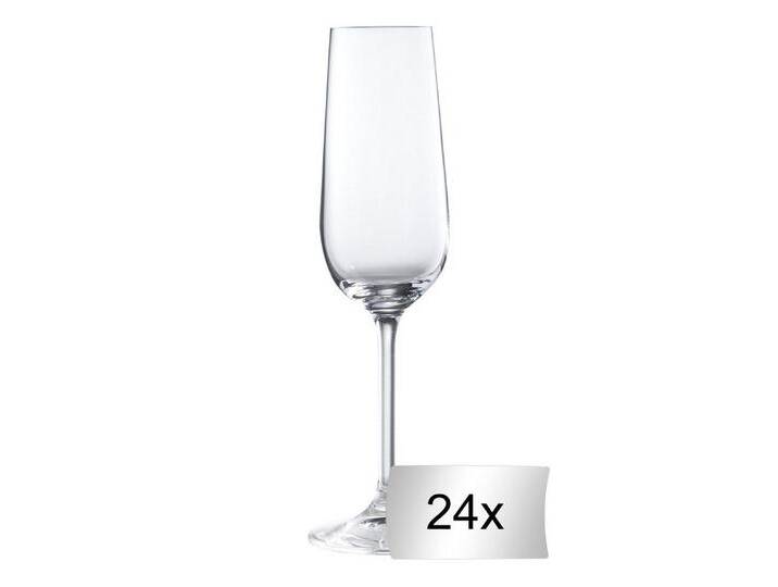 BOHEMIA SELECTION Sektglas SIMPLY, 24er Set, 190 ml Fassungsvermögen, Glas, Spülmaschinengeeignet, weiß von Selection