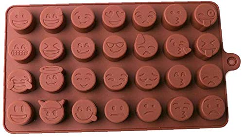 SELECTO Backen – Silikon Emoji-Mulden Silikon Backform Schokolade Eis Jelly von Selecto Bake