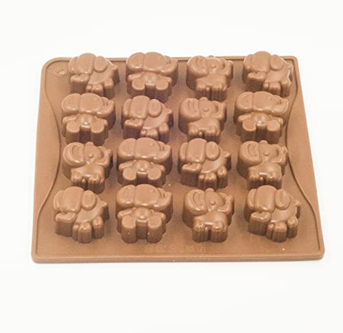 Selecto Bake 16 Mulden DIY Silikon Backformen Elefanten Form Süßigkeiten Formen Schokolade Form Eiswürfel Formen von Selecto Bake