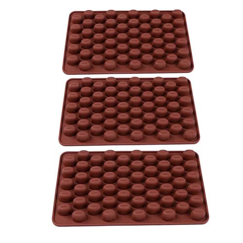 Selecto Bake 55 Mini-Kaffee-Bohnen-Silikonform Backgeschirr Backen Schokolade Gebäck Dekoration Eis Süßigkeiten Butter Gelee Herstellung hausgemachte Form 3 Stück von Selecto Bake