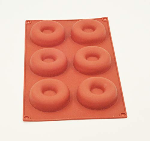 Selecto Bake Silikon-Donut-Formen 6-Fach-Donut-Form Antihaft-Donut-Form Backblech Donut-Backformen zur Herstellung von Donuts Kuchen Keks BPA-freie Mini-Kuchenformen Tablett für Heimwerker von Selecto Bake