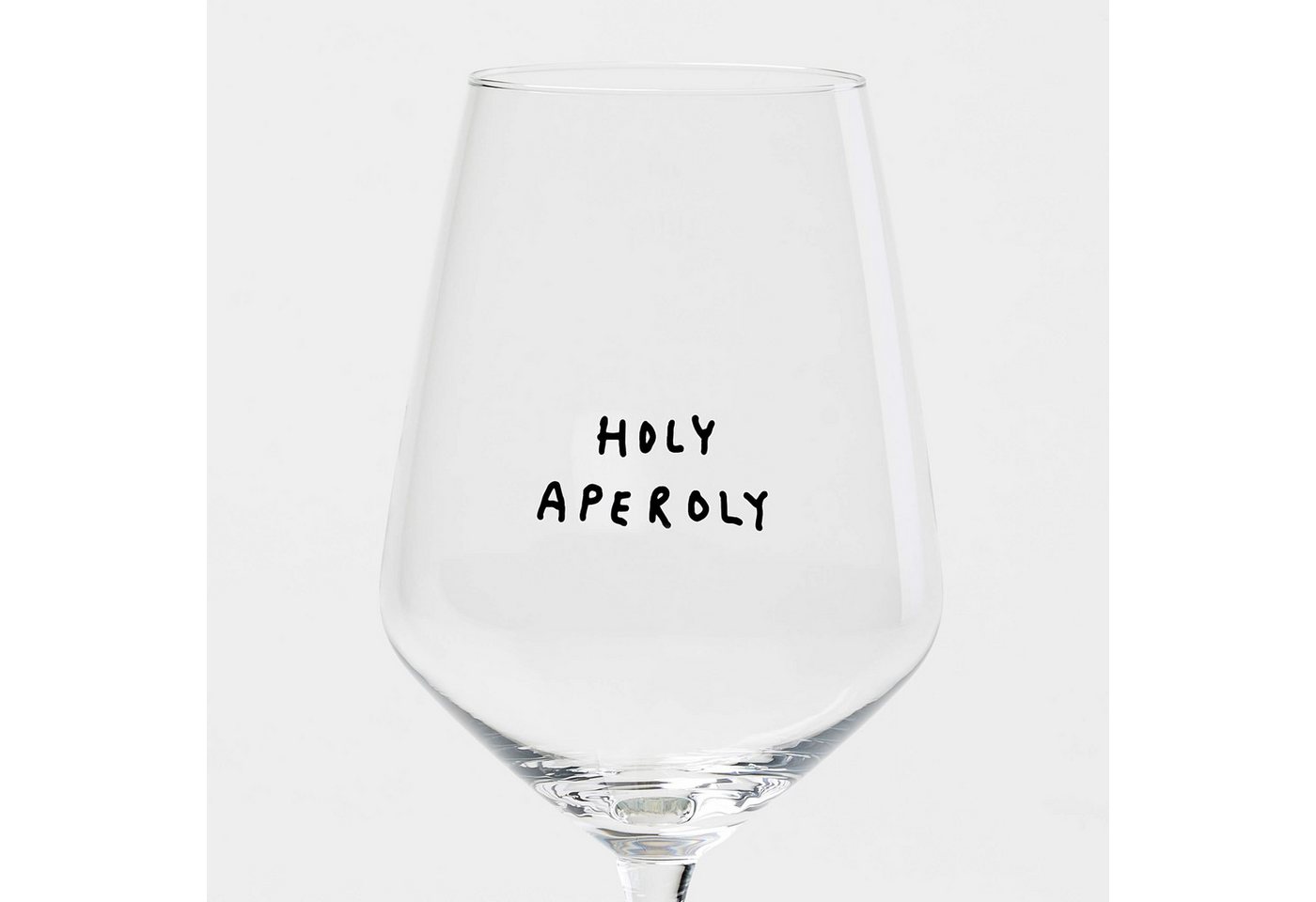 selekkt Weinglas Holy Aperoly" Glas by Johanna Schwarzer × selekkt" von Selekkt