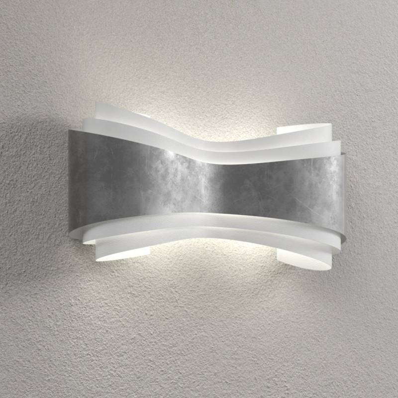 Selène Led Wandlampe Mit Blattsilber Wandleuchte Lampe Leuchte Spot Licht B-Ware von Selène