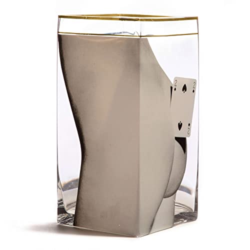 Glas Vase Two of Spades groß von Seletti