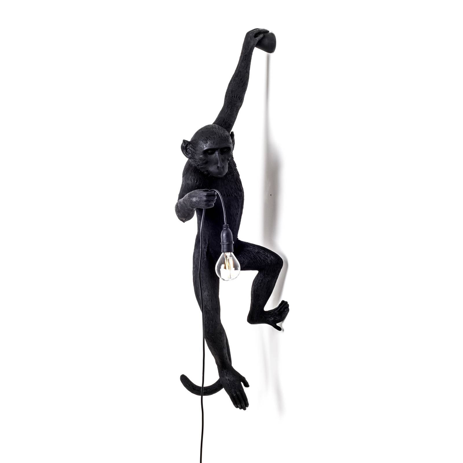 SELETTI Monkey Lamp Deko-Wandlampe links schwarz SELETTI Monkey Lamp Deko-Wandlampe links schwarz von Seletti