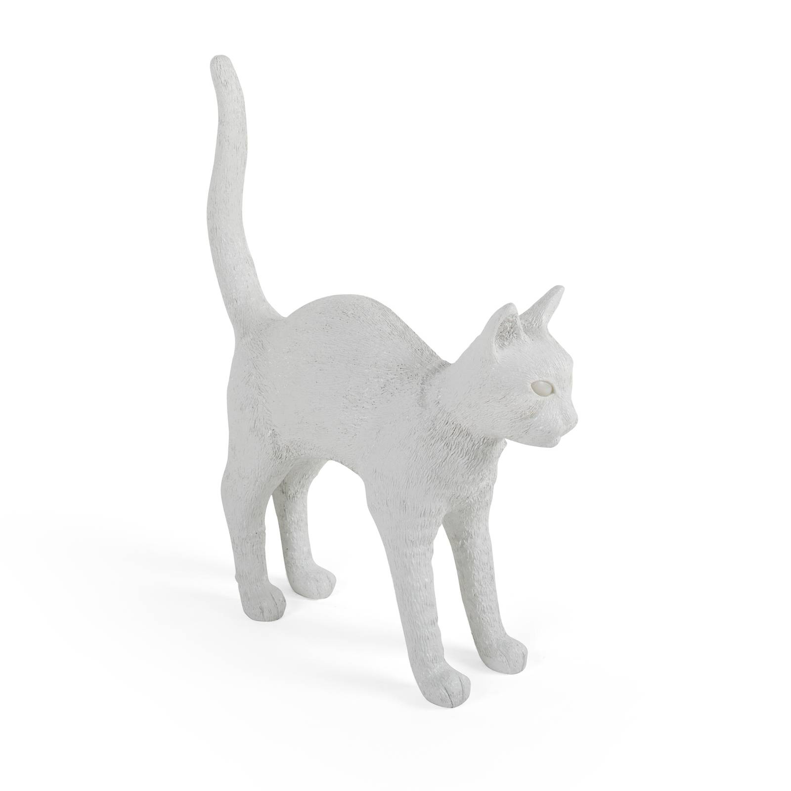 SELETTI Jobby the Cat LED-Deko-Tischleuchte, weiß von Seletti