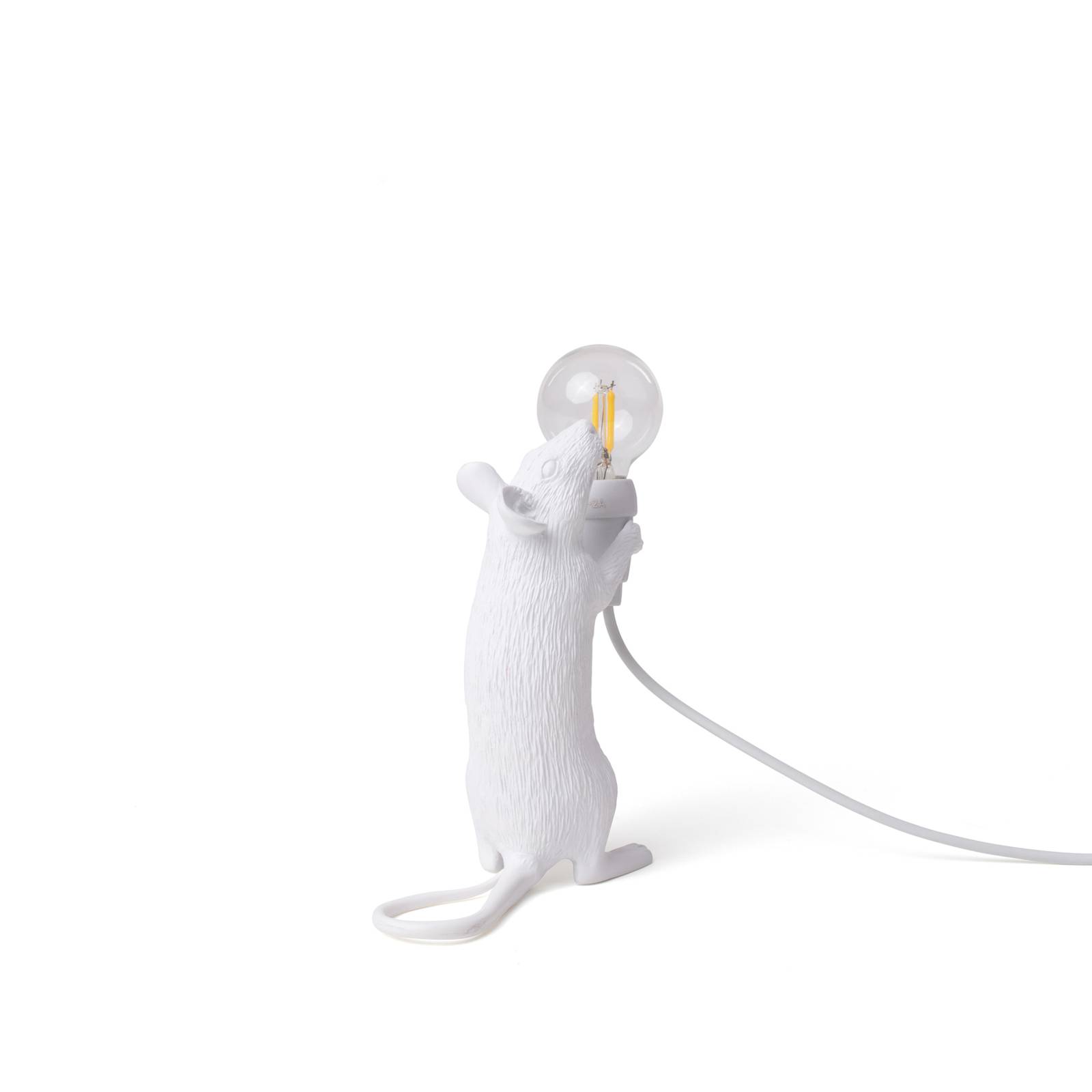 SELETTI Mouse Lamp LED-Dekolampe USB stehend weiß von Seletti