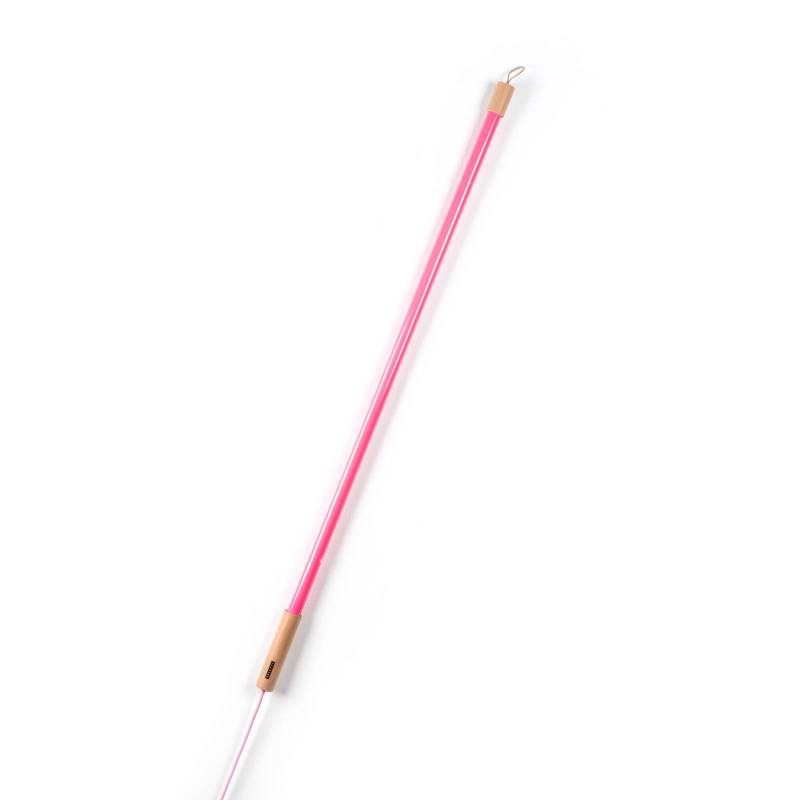 SELETTI Linea LED-Stehleuchte mit Holz, fuchsia von Seletti