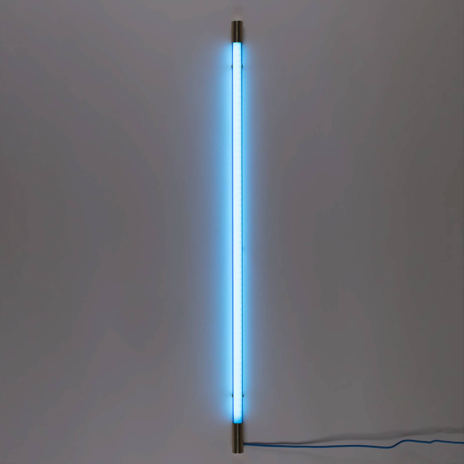 SELETTI Linea Gold LED-Wandlampe, blau von Seletti