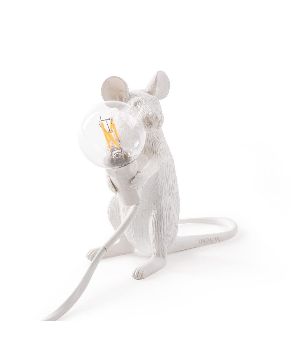 Seletti - Mouse Lamp Mac Sitting Tischleuchte von Seletti