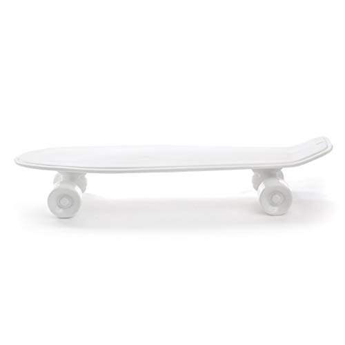 SELETTI Vorratsdose Skateboard Tablett Kuriositäten, Porzellan, Weiß, 58 x 15 x 11 cm von Seletti