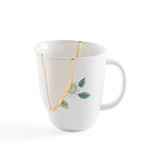 Seletti Kintsugi Tasse aus Porzellan und 24 Karat Gold Mod. 1 von Seletti