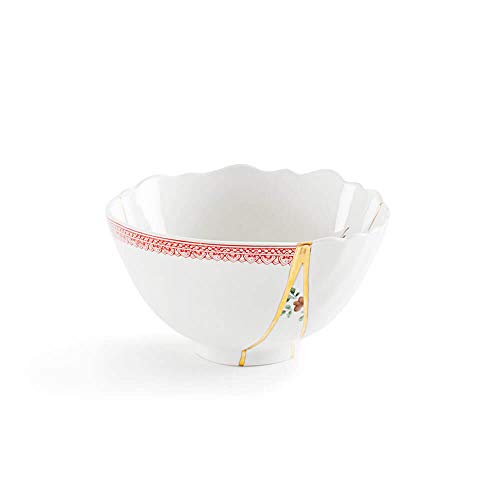 Seletti Kintsugi Schale aus Porzellan und 24 Karat Gold mod.1 von Seletti