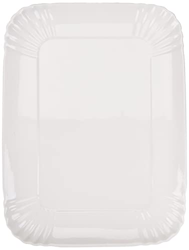 Seletti Porzellan-Tabletts cm.26 x 34, weiß, 34 x 26 x 3 cm von Seletti