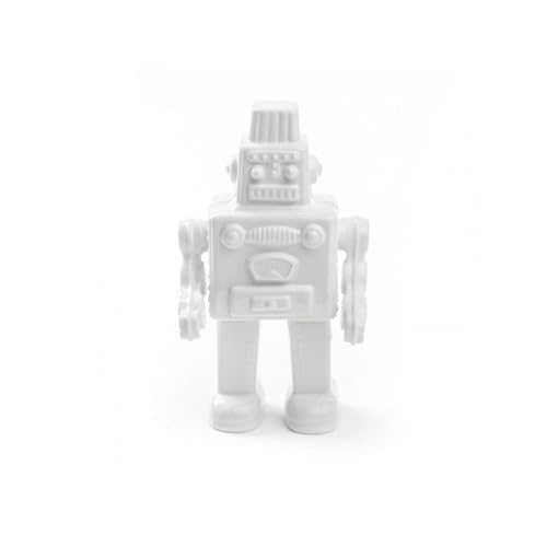 Seletti Vorratsdose My Robot Kuriositäten, Porzellan, Weiß, 17,4 x 12,4 x 30 cm von Seletti