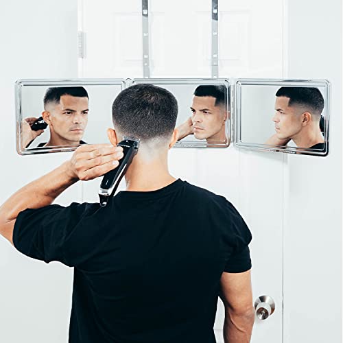 Self-Cut System: Perfecting Self Grooming: Spiegel mit 3 Fächern zur Selbstpflege, Lambo, mit kostenloser Lern-App von Self-Cut System