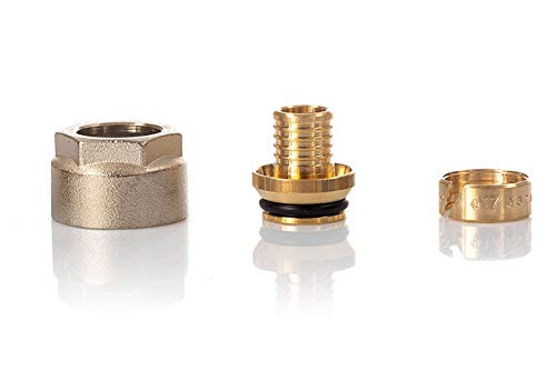 10Stk. Klemmverschraubung für Heizrohr 17 x 2 und Verteiler für Fußbodenheizung 3/4 '' Eurokonus 10Stk. Klemmverschraubung für Heizrohr 17 x 2 und Verteiler für Fußbodenheizung 3/4 '' Eurokonus von Selfio