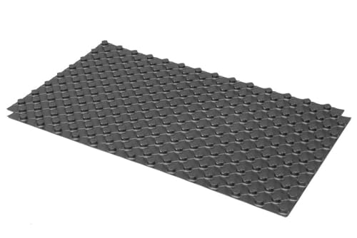 Fußbodenheizung Noppensystem Standard ohne Dämmung für Rohr 14-17 mm 11,2 m² von Selfio