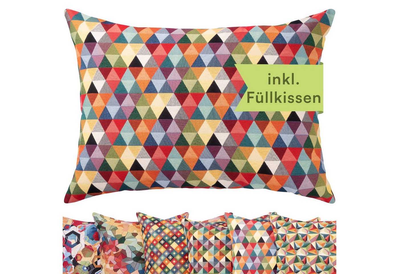 Selfitex Dekokissen XXL 60x80 incl. Füllkissen strapazierfähiges Lesekissen, für Couch Bett, Gobelin Stoff Selfitex Dekokissen XXL 60x80 incl. Füllkissen strapazierfähiges Lesekissen, für Couch Bett, Gobelin Stoff von Selfitex