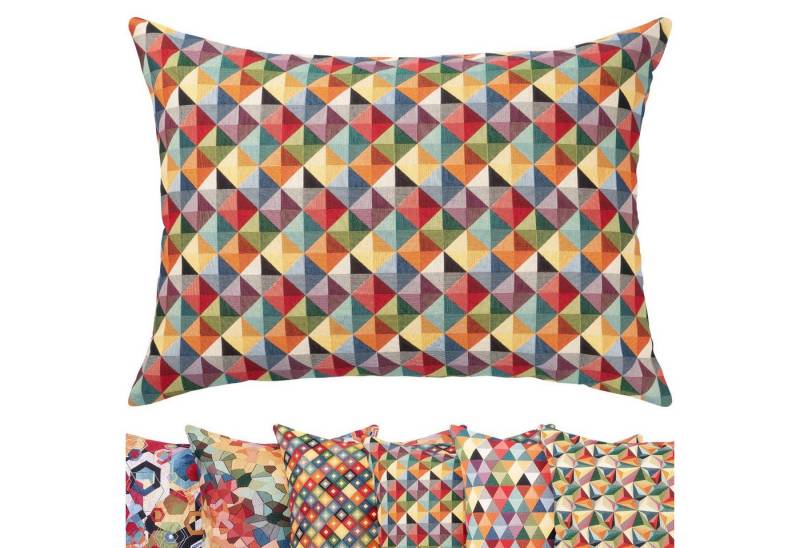 Selfitex Dekokissen XXL 60x80 incl. Füllkissen strapazierfähiges Lesekissen, für Couch Bett, Gobelin Stoff von Selfitex