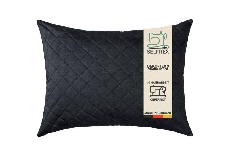 Selfitex Dekokissen mit Veloursbezug, inkl. Füllkissen, 60x80/50x50, einzeln/2er Pack, Vliesstoff mit hoher Stoffdicke von Selfitex