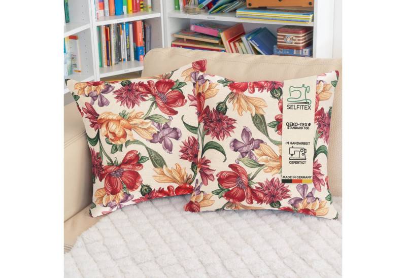 Selfitex Dekokissen mit buntem Muster im 2er Set, 30x50/40x40/50x50 inkl. Füllkissen, hochwertig gewebter Gobelin Kissenbezug mit weichem Füllkissen Selfitex Dekokissen mit buntem Muster im 2er Set, 30x50/40x40/50x50 inkl. Füllkissen, hochwertig gewebter Gobelin Kissenbezug mit weichem Füllkissen von Selfitex