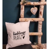 Kissen Lieblingsplatz von SelfmadeLovingShop