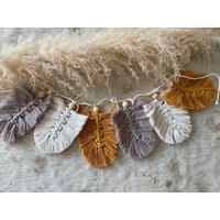 Makramee Federkette Girlande Handmade Boho Makramee Federkette Girlande Handmade Boho von SelfmadeMakramee