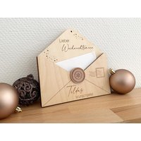 Personalisierbarer Briefumschlag Aus Holz | Wunschzettel An Das Christkind & Den Weihnachtsmann Weihnachtsbrief Wunschliste Geschenkidee Personalisierbarer Briefumschlag Aus Holz | Wunschzettel An Das Christkind & Den Weihnachtsmann Weihnachtsbrief Wunschliste Geschenkidee von SelfmadeStudioDe