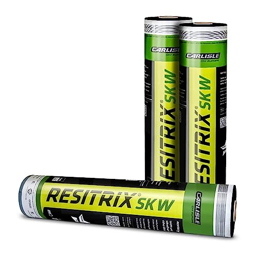 Resitrix SK W Full Bond - selbstklebende und wurzelfeste EPDM Dichtungsbahn für Flachdach-, Garagen- und Gründachabdichtungen (250mm Breite) von Selftech