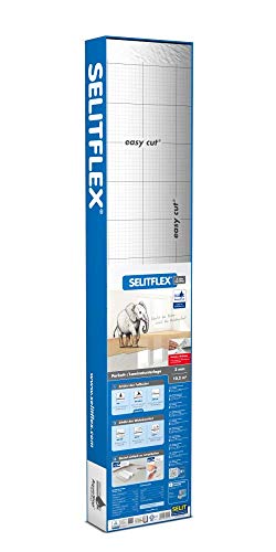 SELITFLEX 3 mm AquaStop - Verlegeunterlage für Parkett und Laminat mit Feuchteschutz (10,2 m²) von SELITFLEX
