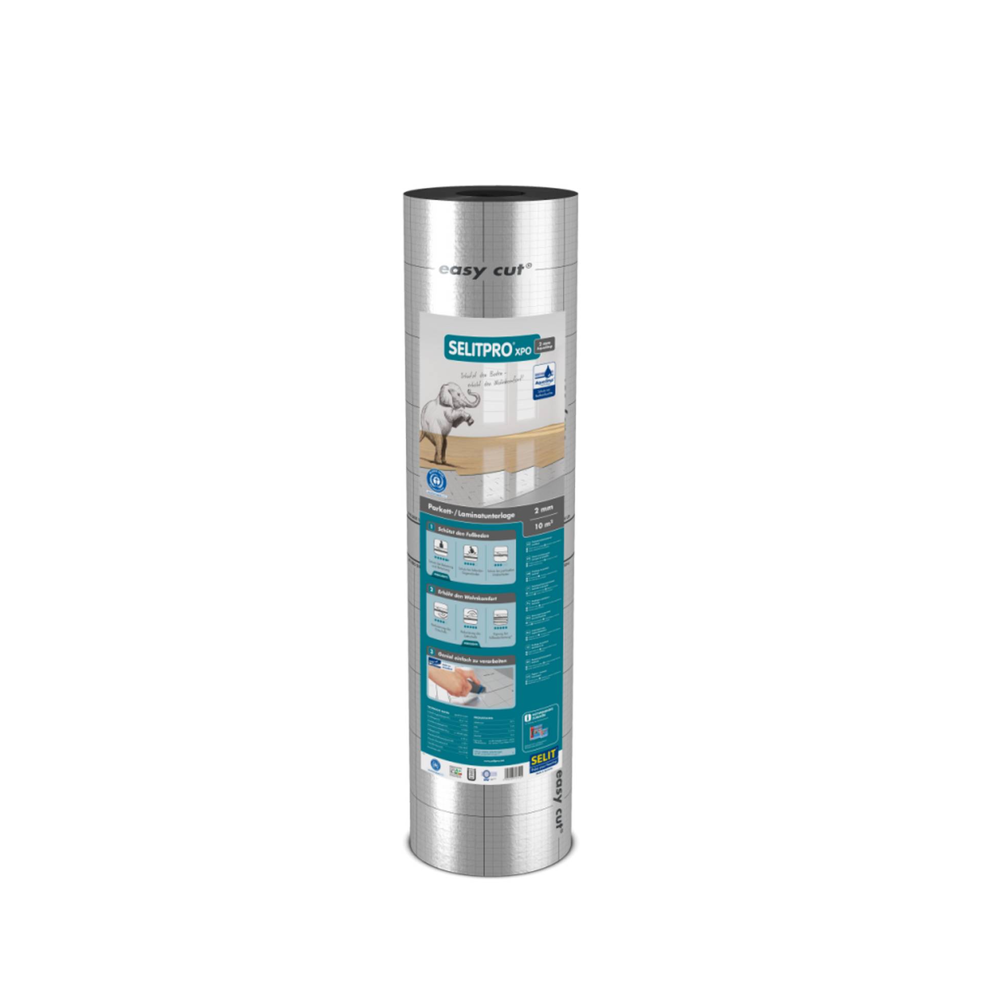 Selit Parkett-/Laminatunterlage 'SELITpro' 2 mm 10 m² Selit Parkett-/Laminatunterlage 'SELITpro' 2 mm 10 m² von Selit