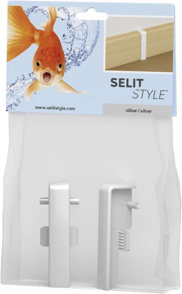 Selit Sockelleiste SELITSTYLE Verbinder silber Höhe 50 mm von Selit