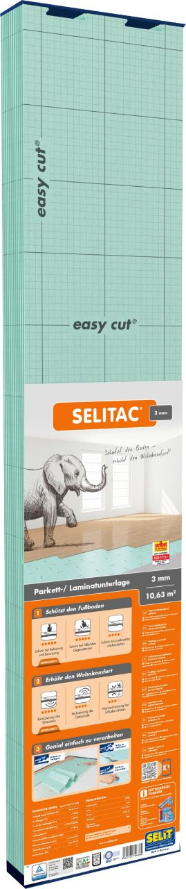 Selitac Faltplatte 3 mm Parkett- und Laminatunterlage von Selit