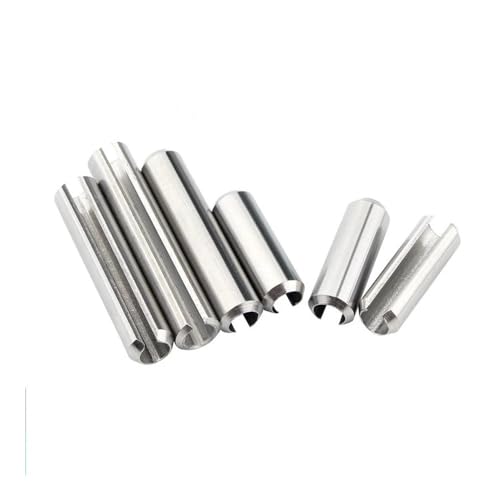 10/20/30/50 Stück geteilter Federdübel Spannspannstift elastischer zylindrischer Splintdübel elastischer zylindrischer Schlitzstift 304 Edelstahl Befestigungsschrauben(Color:8mm,Size:M3.5(30Pcs)) von SellGood