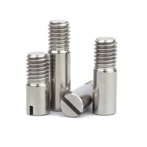 4/5pcs 304 Stainless Steel M2 M3 M4 Groove External Thread Cylindrical Pin Positioning Pin Slotted Pin Screw Befestigungsschrauben(Size:M2,Color:16mm (4pcs)) von SellGood