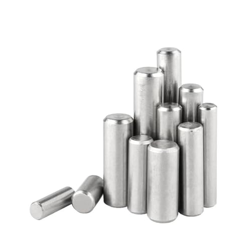 5/10/20/50 Stück 304 Edelstahl Zylindrischer Stift Lokalisierungsdübel Fester Schaft Vollstab M2 M2,5 M3 M3,5 M4 M5 M6 Länge 4~40 mm Befestigungsschrauben(8mm,M3(20Pcs)) von SellGood