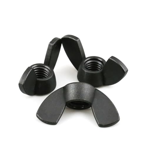 Handmutter 20/50 Stück Nylonmutter Flügelmutter Flügelmutter Barren Kunststoff Flügelmutter M3 M4 M5 M6 M8 M10 M12 (Color : 20pcs, Size : M6) von SellGood