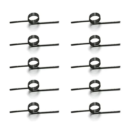SellGood Metallfedern 10 Stück 60/90/120/180 Grad V-förmige Torsionsfeder, Außendurchmesser 10 mm, 3 Runden Torsionsfedern-Kit, Drahtdurchmesser 1,2 mm Metallfedern(180 Degrees) von SellGood